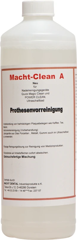 Macht Clean A Prothesenreiniger  Flasche  1 Liter