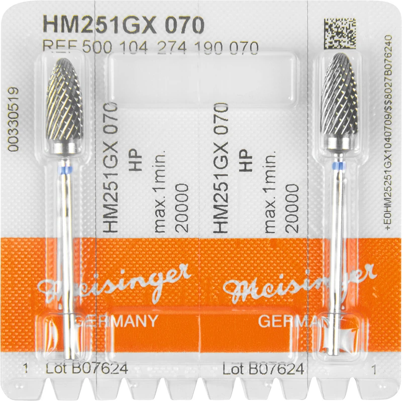 HM-Fräser GX  Packung  2 Stück kreuzverzahnt, blau standard, HP, Figur 274, 14,7 mm, ISO 070