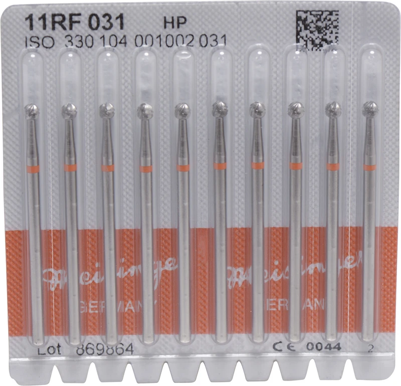 Stahlbohrer 11RF  Packung  10 Stück HP, Figur 001, ISO 031