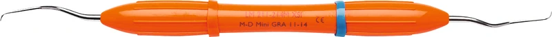 LM DuraGradeMAX Mini Gracey  Stück  Figur 11\14, mesial-distal, orange, LM-ErgoMax Griff