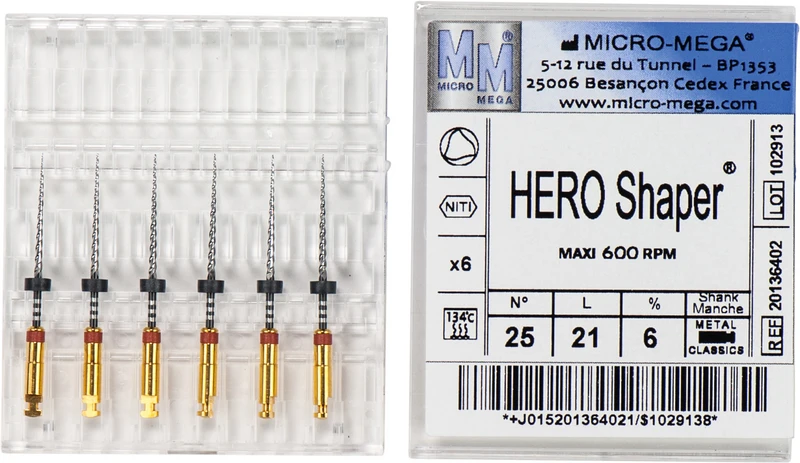 HERO Shaper® Classic  Packung  6 Stück 21 mm, 6 %, ISO 025