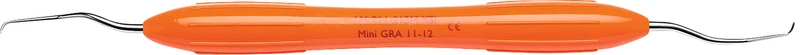 LM DuraGradeMAX Mini Gracey  Stück  Figur 11\12, mesial, Präm.\Molaren, orange, LM-ErgoMax Griff