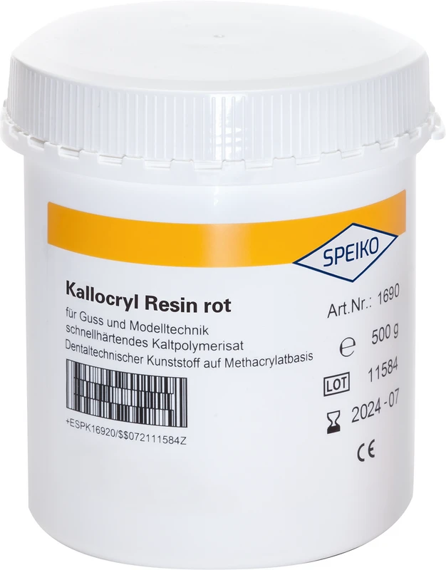 Kallocryl® Resin  Flasche  500 g Pulver rot