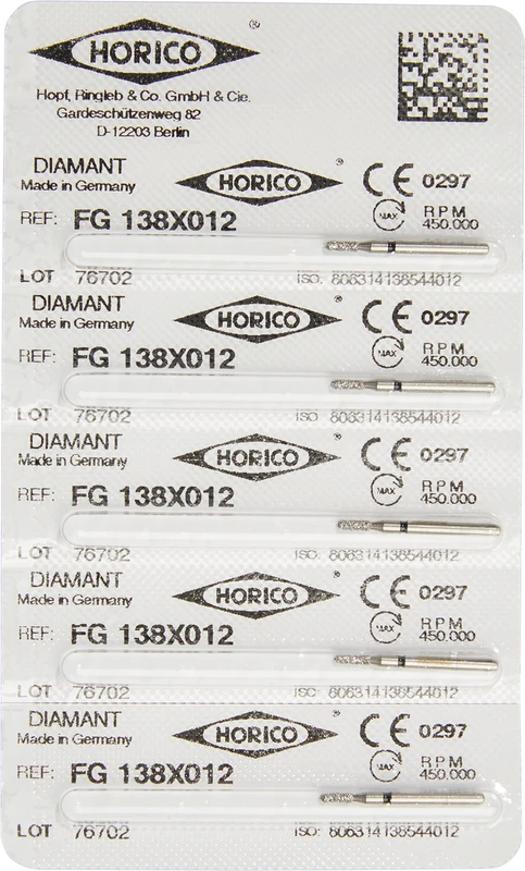 Kronentrenner 138X  Packung  5 Stück schwarz x-grob, FG, Figur 138, 3 mm, ISO 012