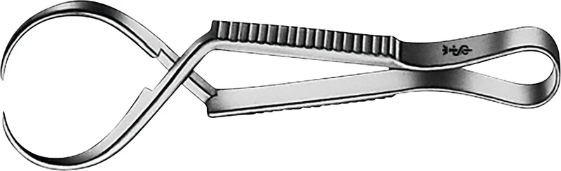 Tuchklemme nach Englischer Art  Stück  BF408R, 85 mm, gerade