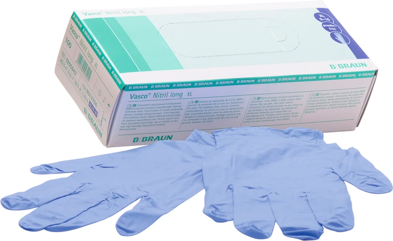 Vasco® Guard long  Packung  100 Stück puderfrei, blau, XL