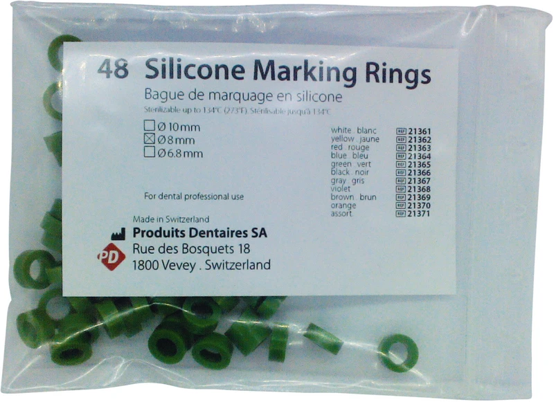 Markierungsringe  Packung  48 Stück grün, Ø 8 mm
