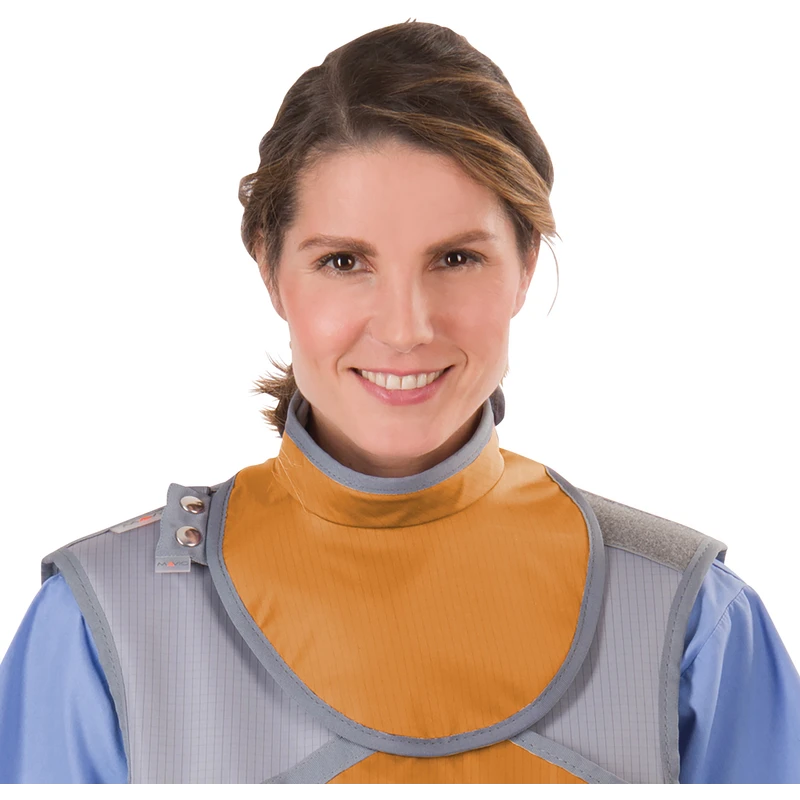 Schilddrüsen-Sternumschutz RA614   Stück  Mandarin, für Erwachsene, mit MV, Hybrid, bleifrei, Leadfree 2.0