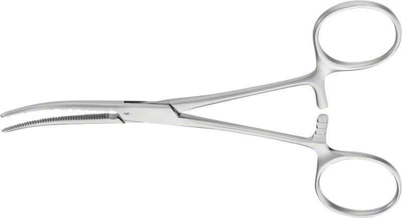 Arterienklemmen nach Pean  Stück  BH425R, 140 mm, gebogen