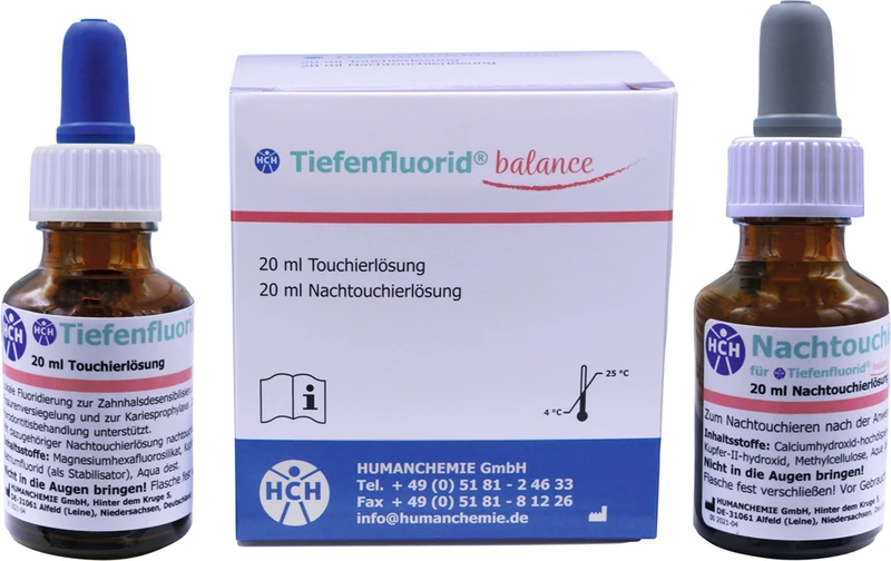 Tiefenfluorid balance  Großpackung  20 ml Touchierlösung, 20 ml Nachtouchierlösung
