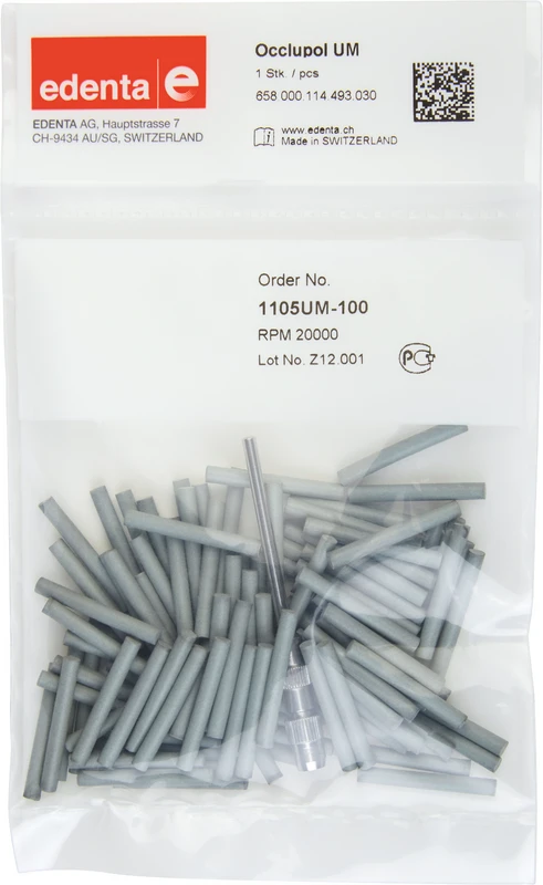 Occlupol  Packung  100 Stück unmontiert, weiß, Figur 114, 22 mm, ISO 030