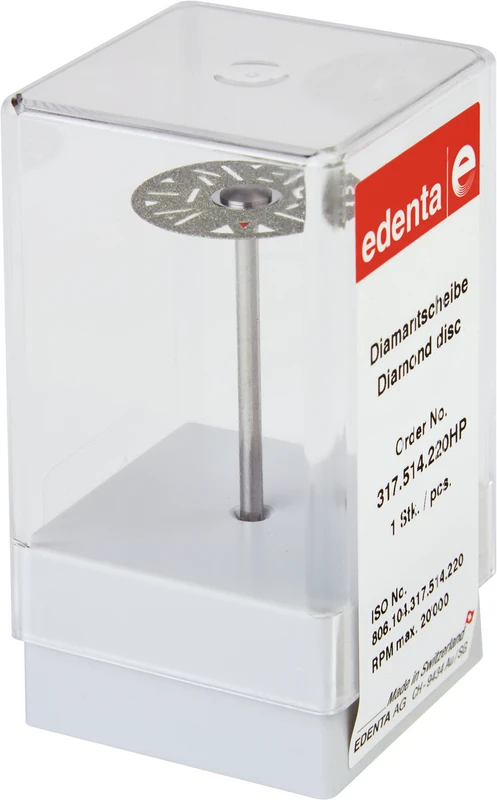 Diamantscheibe 317  Stück  rot fein, HP, Figur 317, 0,15 mm, ISO 220