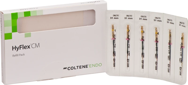 HyFlex® CM  Packung  6 Stück 31 mm, Taper.06 ISO 020