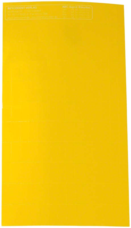 ABC-Signaletiketten  Packung  1000 Stück gelb