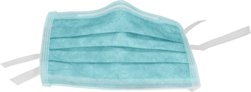 Monoart® Mundschutz Protection 3  Box  50 Stück zum Binden, lagunablau