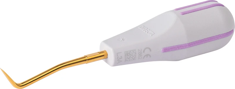 Luxator®   Stück  L3A TiN, 3 mm, Titan, gewinkelt, flieder