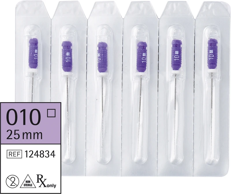 smart K-Feilen  Packung  6 Stück 25 mm ISO 010