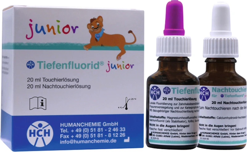 Tiefenfluorid® junior  Großpackung  20 ml Touchierlösung, 20 ml Nachtouchierlösung