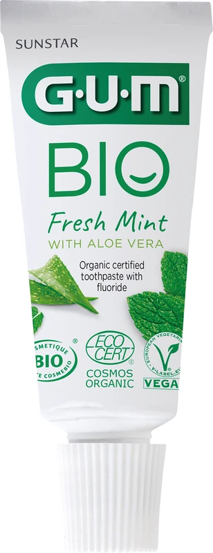 GUM® BIO Zahnpasta  Tube  12 ml Bio-Pfefferminze + Aloe Vera