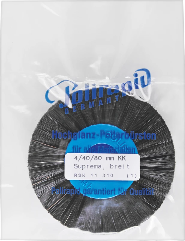 Suprema Rundbürsten  Stück  mit Kunststoffkern, 4-reihig, breit, Kern: 40 mm, Außen: 80 mm