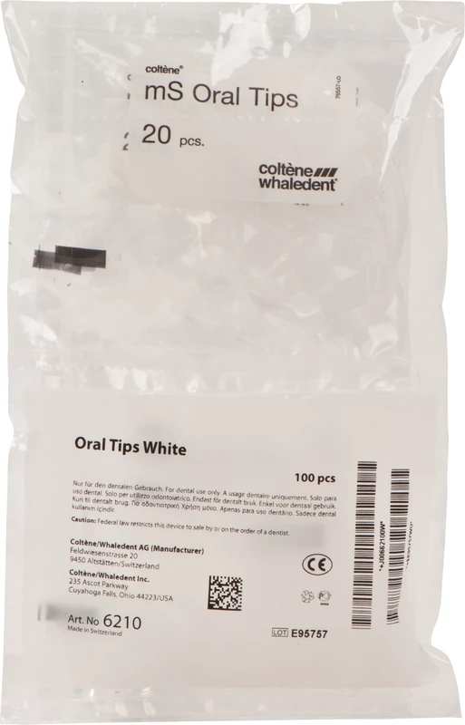 Oral Tips weiß  Packung  100 Stück weiß