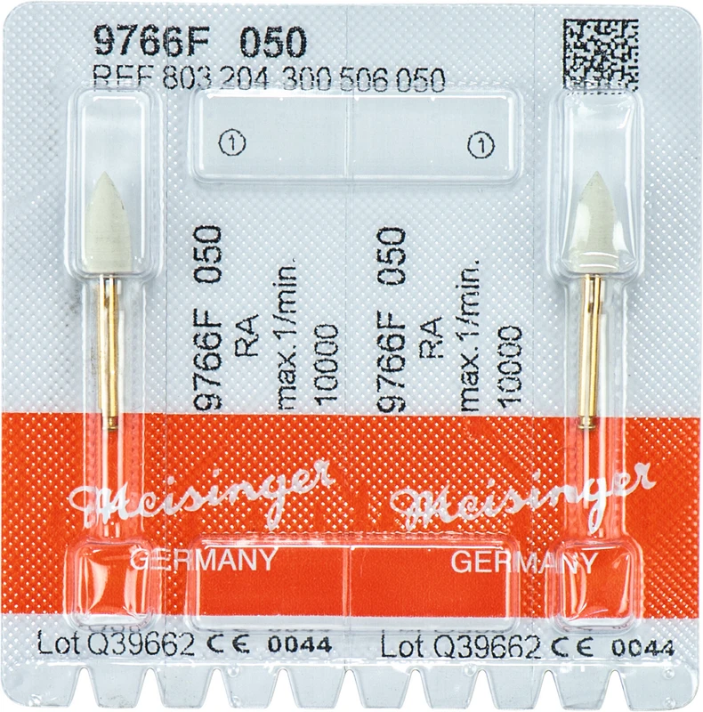 Diamantpolierer 9766  Packung  2 Stück grau fein, RA, Figur 300, 10 mm, ISO 050