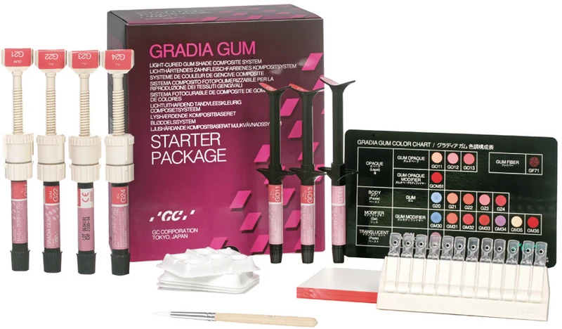 GC GRADIA® gum shades  Spritze  2,4 ml Paste opaque GOM51