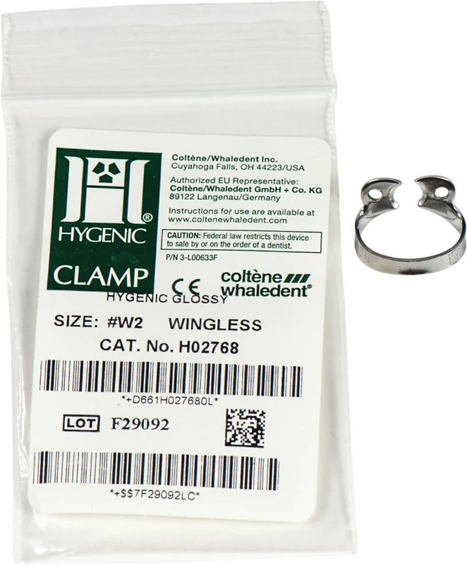 HYGENIC® Dental Dam Klammern  Stück  Klammer ohne Flügel für große Prämolaren, Milch-Molaren, W2