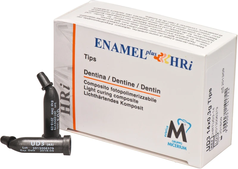 ENAMEL plus HRi®  Packung  14 x 0,3 g Minifill dentin UD3-A3