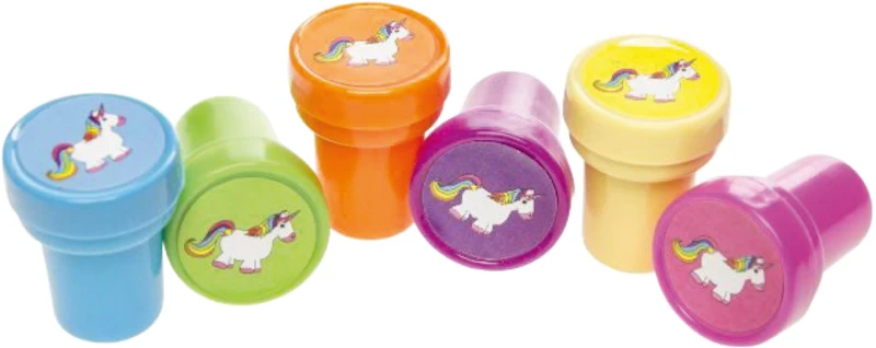 Stempel Einhorn  Packung  60 Stück 3,5 x 3,0 cm