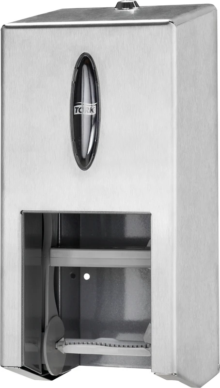 TORK® Doppelrollenspender  Stück  T7 Midi, Doppelrolle vertikal, Metall, rostfrei
