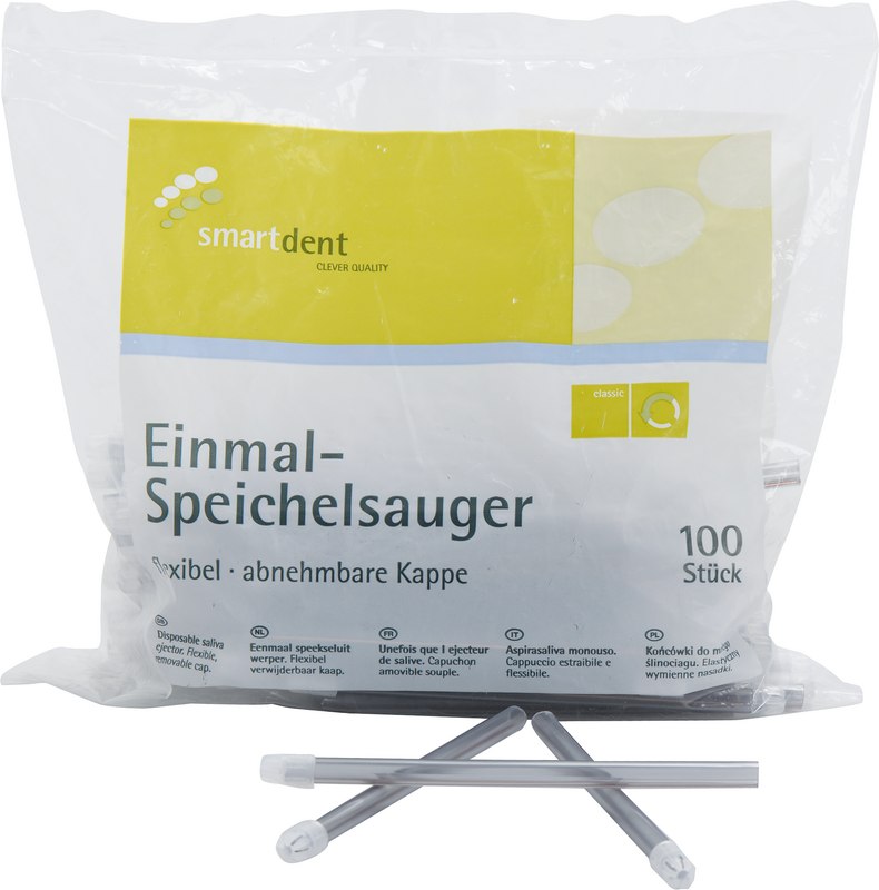 smart Speichelsauger  Packung  100 Stück anthrazit