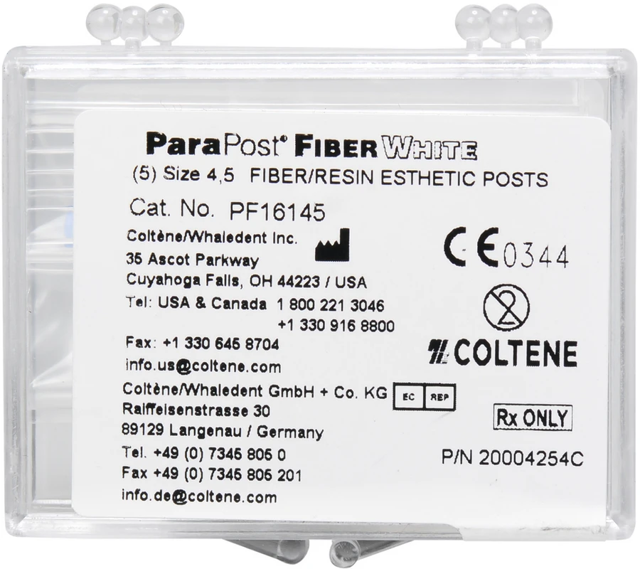 ParaPost® FIBER WHITE  Packung  5 Stück Gr. 4,5, Ø 1,14 mm