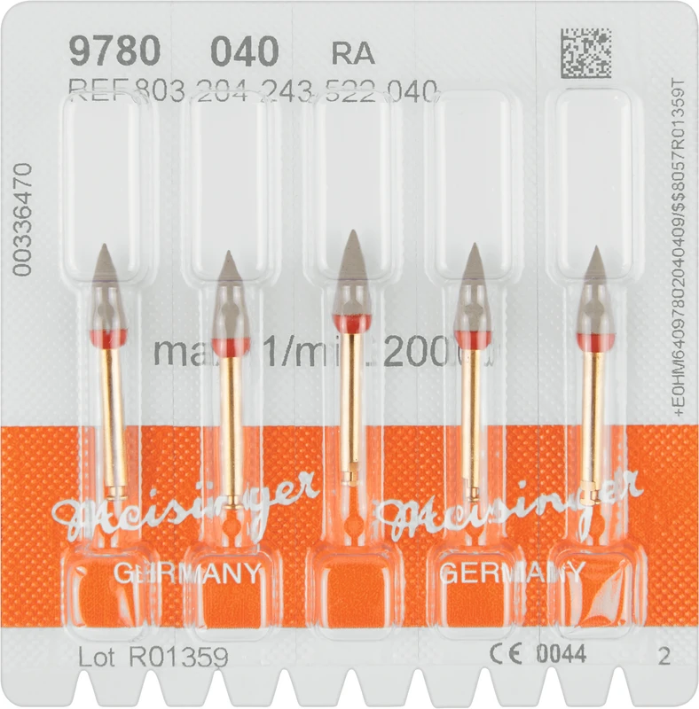 Hybridpolierer  Packung  5 Stück grau, RA, Figur 243, 10 mm, ISO 040