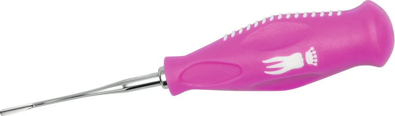 PeriLux dual-edge   Stück  invert gebogen, 3 mm, ErgoTouch pink