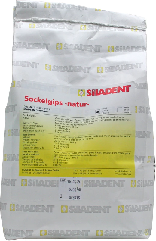 Sockelgips natur  Eimer  5 kg naturweiß