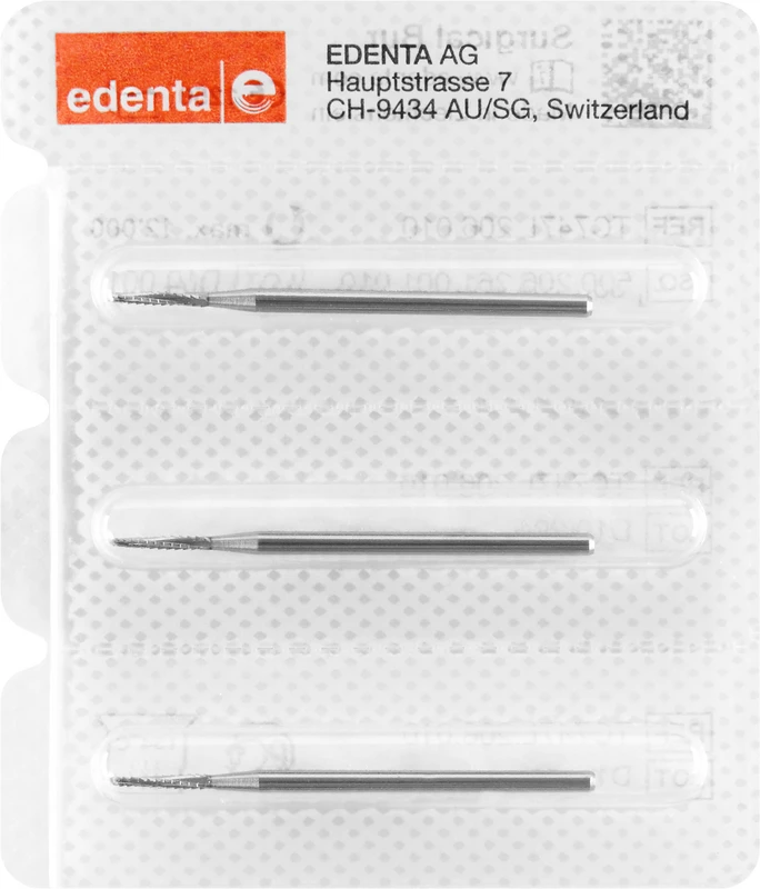 Chirurgie Knochenfräser nach Lindemann C162  Packung  3 Stück HP, Figur 408, 9 mm, ISO 016