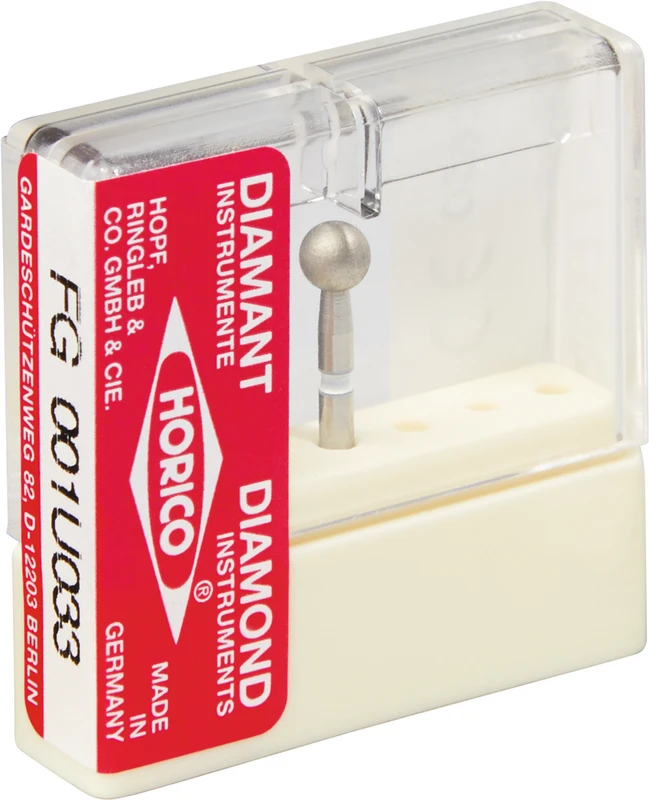 Diamantschleifer 001  Stück  weiß ultrafein, FG, Figur 001, ISO 033