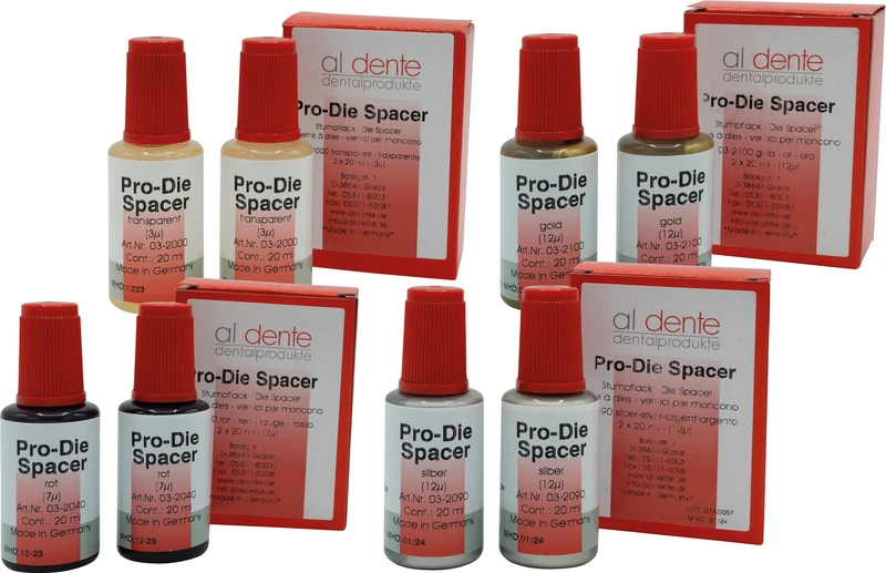 PRO-Die Spacer  Packung  2 x 20 ml rot transparent