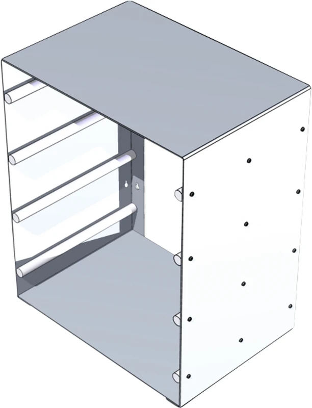 ALUMINIUM TRAY  Stück  Rack leer
