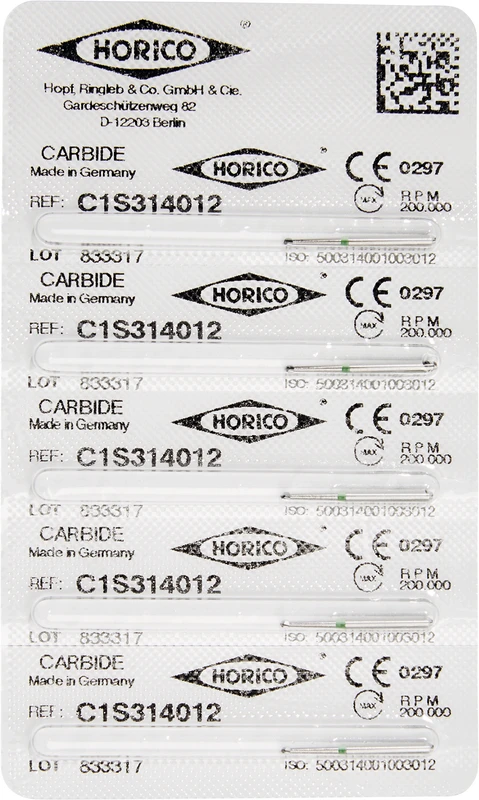 HM-Bohrer C1S  Packung  5 Stück FG, Figur 001, ISO 012