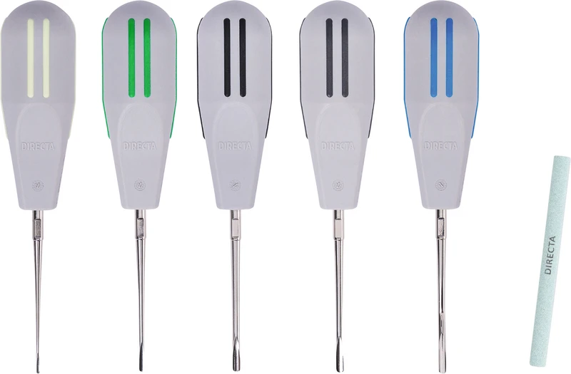 Luxator®   Kit  5 Stück (L1S, L2S, L3C, L3S, L3CA) inklusive Schärfwerkzeug L10