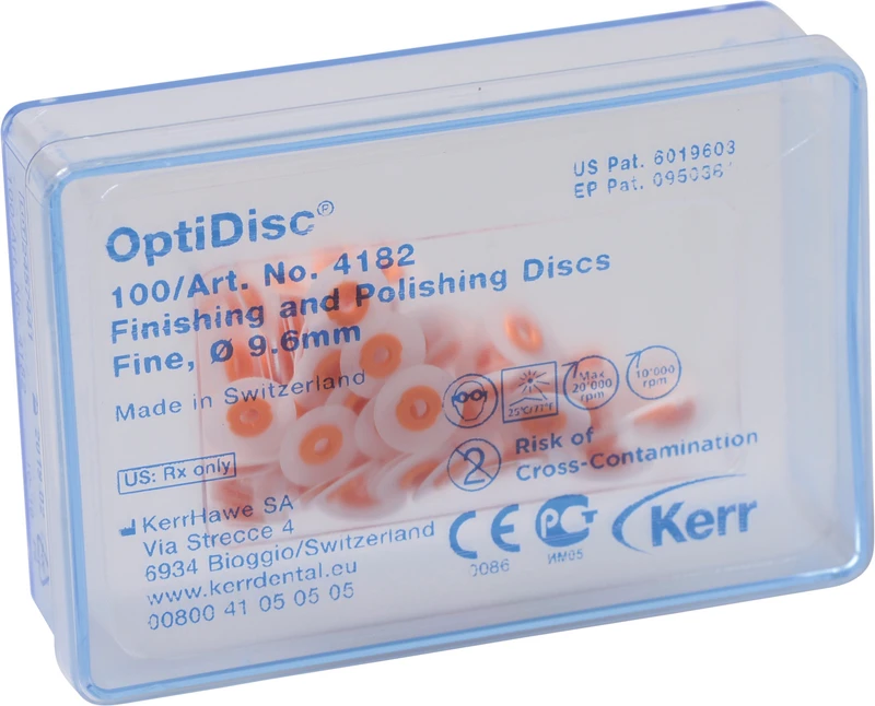 OptiDisc®  Nachfüllpackung  100 Stück unmontiert, orange fein, Ø 9,6 m