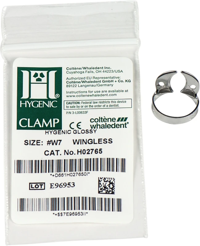 HYGENIC® Dental Dam Klammern  Stück  Klammer ohne Flügel für Molaren, UK, W7