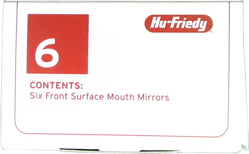 High Definition Spiegel  Packung  6 Stück doppelseitig, EU-Gewinde, Ø 5 cm