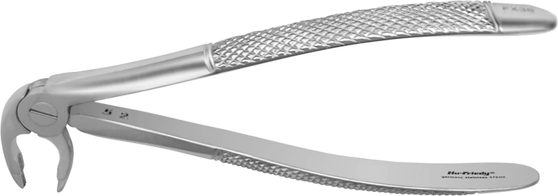 Zahnzangen Unterkiefer  Stück  FX36E, gezackt, speziell für untere Prämolaren