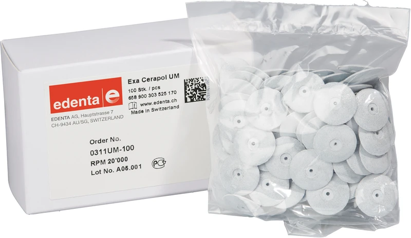 Exa Cerapol  Packung  100 Stück unmontiert, hellgrau, Figur 303, 3 mm, ISO 170