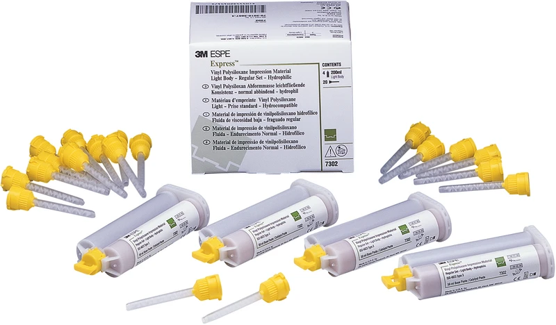 Express  Packung  4 x 50 ml Doppelkartusche Light Body, 20 Mischkanülen, grün