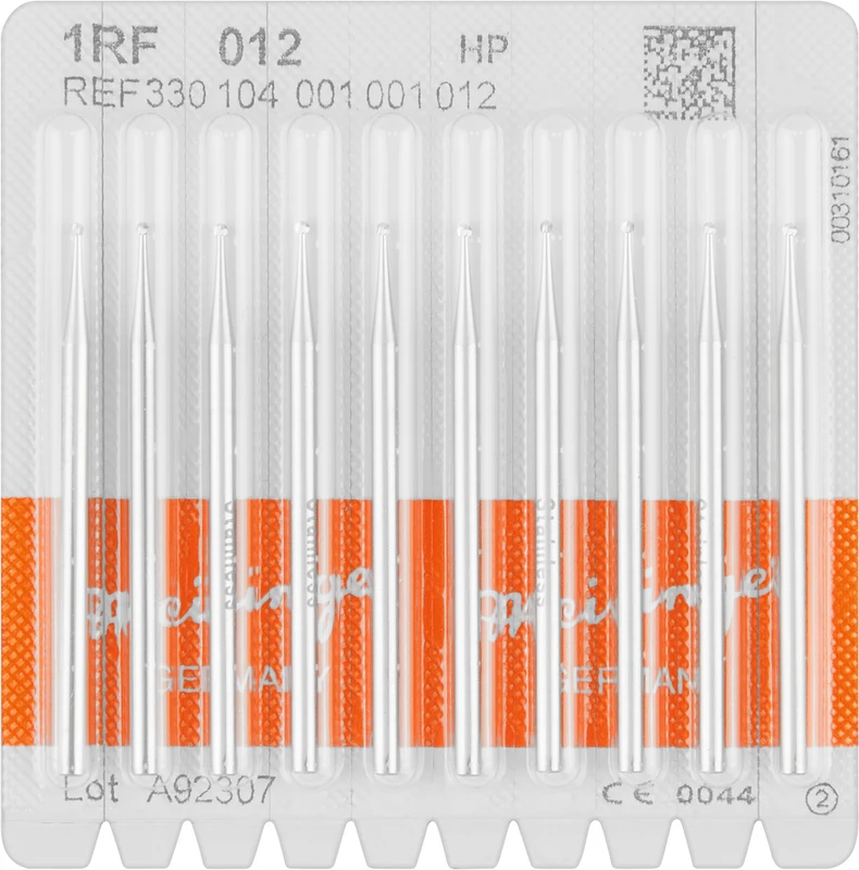 Stahlbohrer 1RF  Packung  10 Stück HP, Figur 001, ISO 012