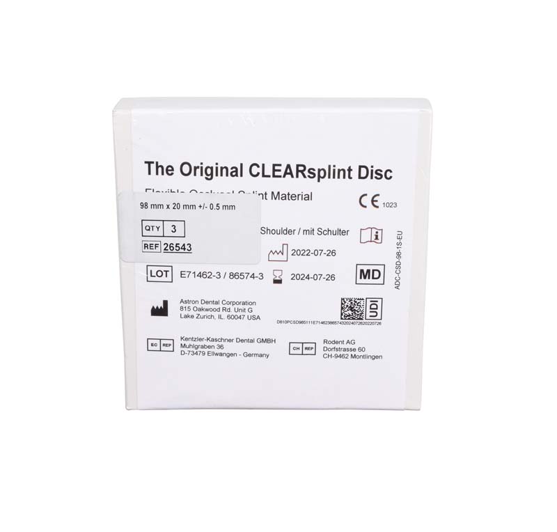 astron® CLEARSPLINT® Disc  Packung  3 Stück, 98 x 20 mm, mit Schulter